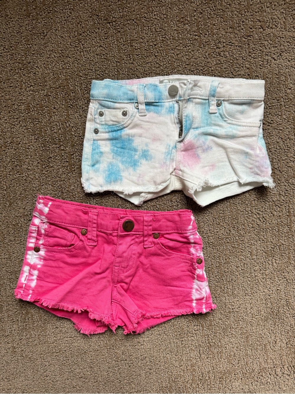 Toddler Tie-Dye Denim Shorts Set